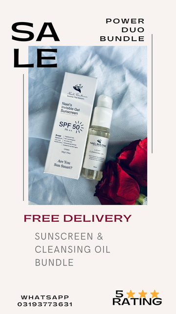 Nael’s Power Duo – Sunscreen & Cleansing Oil