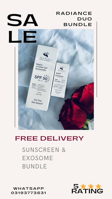 Nael’s Radiance Bundle – Sunscreen & Exosome Toner