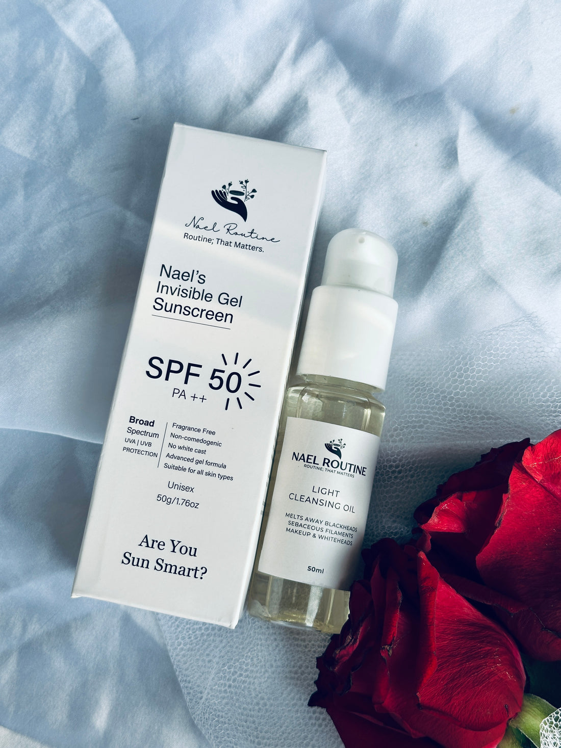 Nael’s Power Duo – Sunscreen & Cleansing Oil